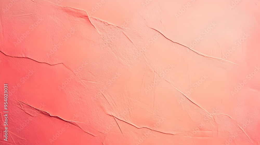 Poster minimalist and elegant textured paper background with soft gradient hues in shades of light coral th