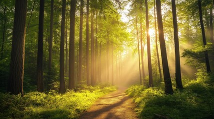 Obraz premium Pretty best forest stock photo