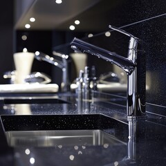 Faucet Detail with Water Droplets