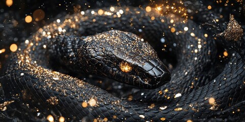 2025 Serpent of Sparkling Wisdom. Ideal for New Year&rsquo;s branding, digital designs, and celebratory events