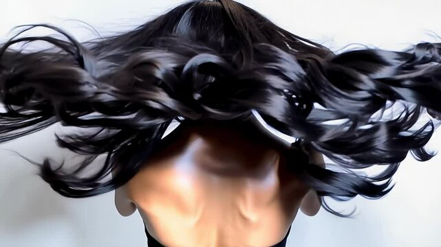 Learn how to style long black wavy hair with simple techniques. The tutorial provides step-by-step guidance to achieve gorgeous, elegant waves.