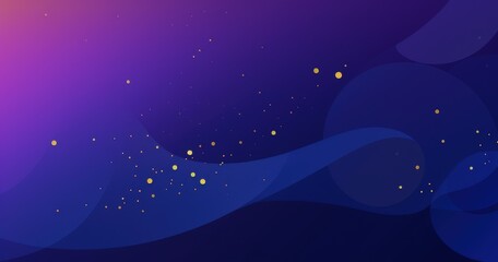 Fototapeta premium A smooth gradient background with soft curves and scattered golden dots, ideal for digital design or presentations.