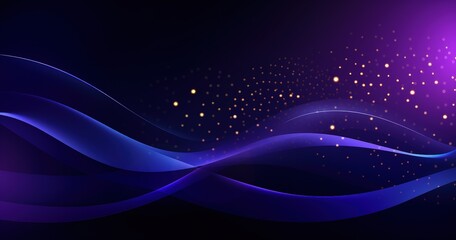 A vibrant abstract background featuring flowing waves and twinkling lights, ideal for digital designs and presentations.