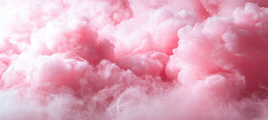 Fototapeta premium Fluffy Pink Cotton Candy Texture