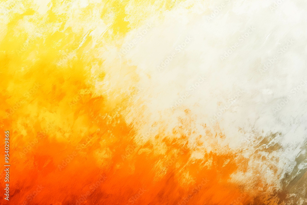 Poster white yellow orange , abstract background shine bright light and glow template empty space , grainy 