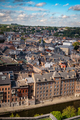 Fototapeta premium View from Citadel on Namur Old Town
