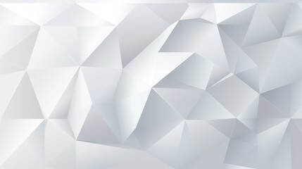Fototapeta premium A modern, abstract design featuring a series of interconnected geometric shapes in shades of white and gray.