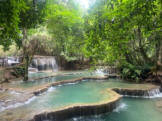 waterfall in the jungle