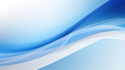 Fototapeta premium A smooth abstract design featuring blue and white waves, creating a calming and modern aesthetic.