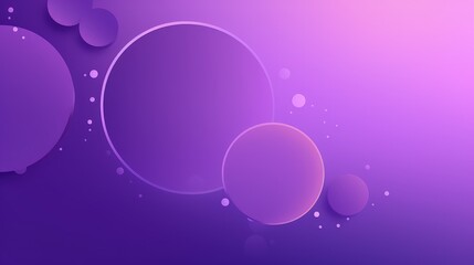 A vibrant abstract design featuring overlapping circles and a gradient background in shades of purple.