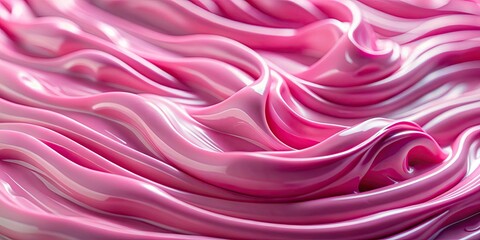 Obraz premium Luxurious pink silk fabric draped elegantly.