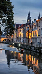Fototapeta premium Canals of Ghent, Belgium