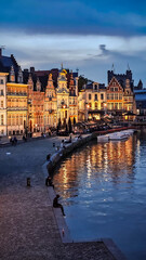 Fototapeta premium Canals of Ghent, Belgium