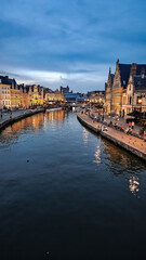 Obraz premium Canals of Ghent, Belgium