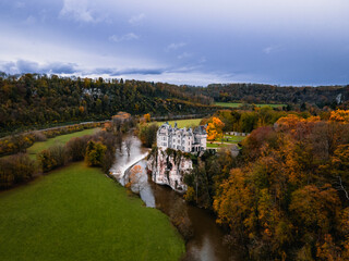 Walzin Castle in Autu,m