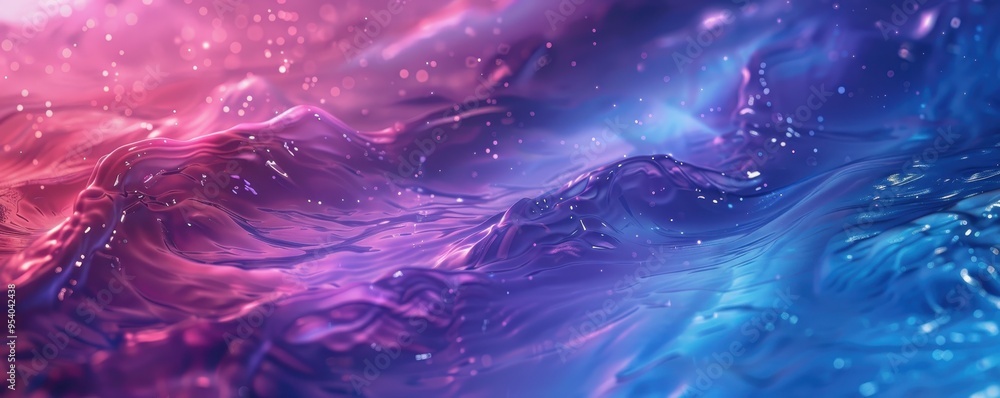Poster abstract fluid art with pink and blue gradient. perfect for backgrounds, webpages, or artistic proje