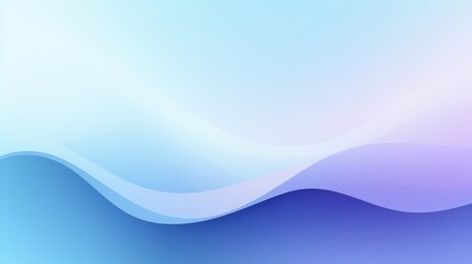 Naklejka premium A smooth gradient background featuring soft waves in shades of blue and purple, ideal for digital designs.