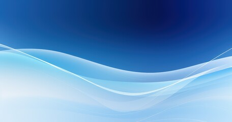 A smooth gradient background featuring soft blue waves, ideal for digital designs and presentations.