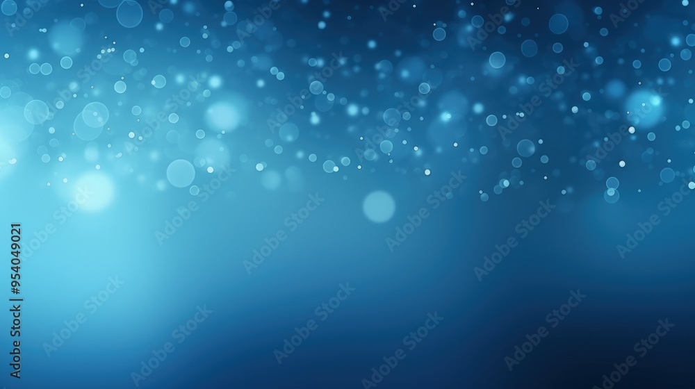 Poster a serene blue background with soft bokeh effects, creating a calming atmosphere suitable for various