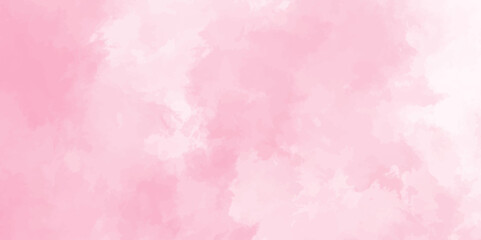 Abstract pink Wall Texture with Watercolor Brush Strokes. Soft pink pastel watercolor background. party invitation, packaging, surface design. Grunge and textured banner with free copy space.	