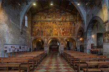 Church of Santa Maria degli Angeli in Lugano with the fresco of Bernardino Luini, Switzerland © Francesco Bonino