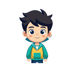 cute boy cartoon illustration