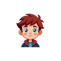 cute boy cartoon illustration