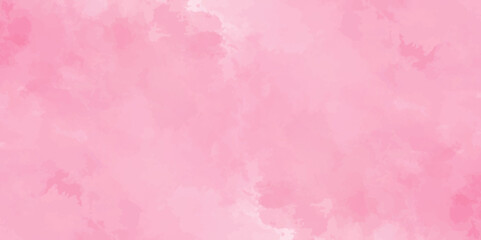 Abstract pink Wall Texture with Watercolor Brush Strokes. Soft pink pastel watercolor background. party invitation, packaging, surface design. Grunge and textured banner with free copy space.	