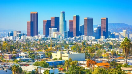 LA buildings view