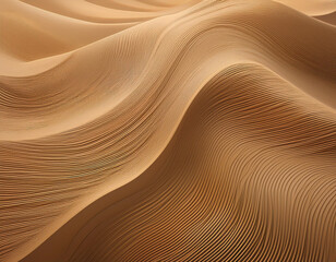 Sand Dunes Illustration Wavy, Earthy Textures Creating a Soft, Natural Desert Pattern Background