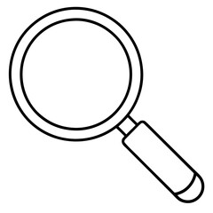 Magnifier Iconline art Vector Design