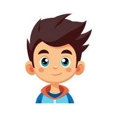 cute boy cartoon illustration