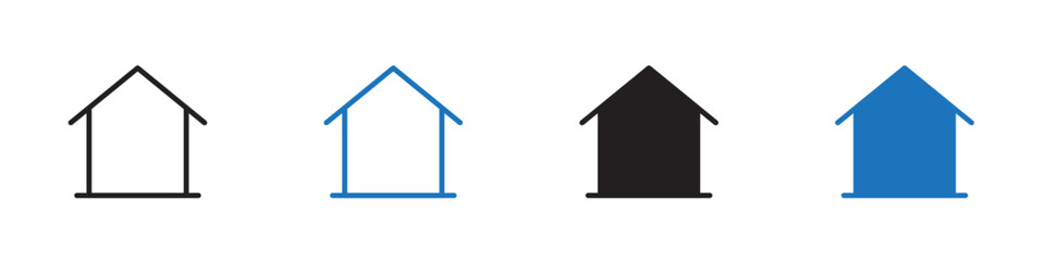 House icon Vector set outline