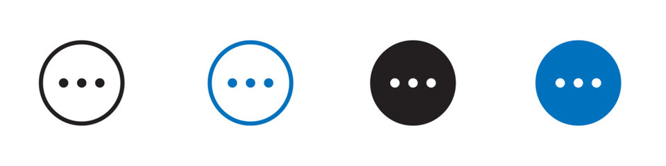 More icon Vector set outline