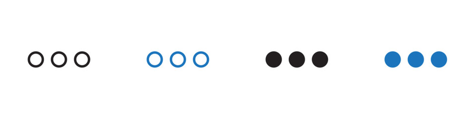 More icon Vector set outline