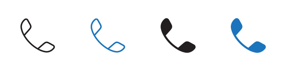 Phone icon Vector set outline