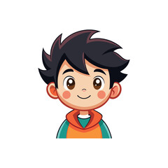 cute boy cartoon illustration