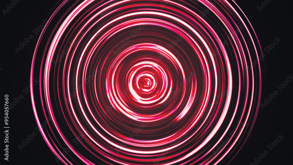 Poster bright led tunnel. colorful effect of colored radial movement. abstract rounded background. colored 