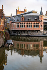 Christmas morning in Ghent, Belgium