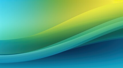 A smooth gradient background featuring flowing waves in shades of blue and green, ideal for digital design and presentations.