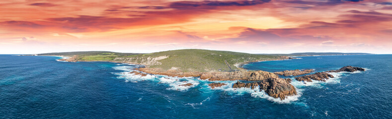 Aerial view of Canal Rocks coastline, Yellingup, Margaret River Region
