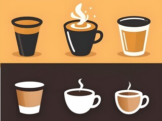 Obraz premium Brewed Perfection: Coffee Vector Art
