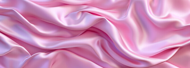Fototapeta premium Smooth elegant pink silk or satin luxury cloth texture background