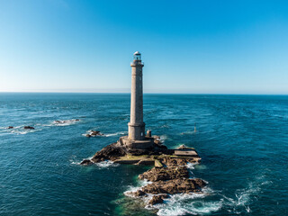 Normandy sea lighthouse panorama French La Manche
