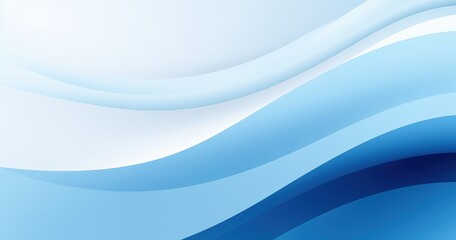 A smooth gradient design featuring various shades of blue and white, creating a calming and modern abstract background.