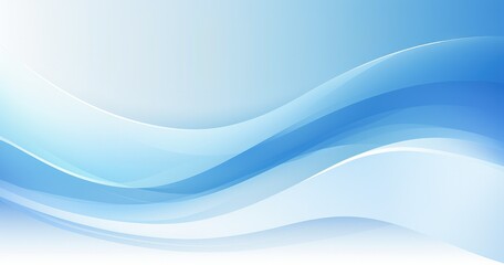 A smooth gradient background featuring flowing blue waves, ideal for digital designs and presentations.