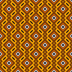 Ethnic, tribal seamless surface pattern. Repeated diamonds and rhombuses motif. Folk background. Folkloric wallpaper. Geometric ornament. Geo digital paper, textile print. Vector art