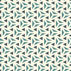 Contemporary geometric pattern. Repeated triangles motif. Seamless surface design. Modern geo abstract background. Minimalist wallpaper. Simple ornamental digital paper, textile print. Vector art
