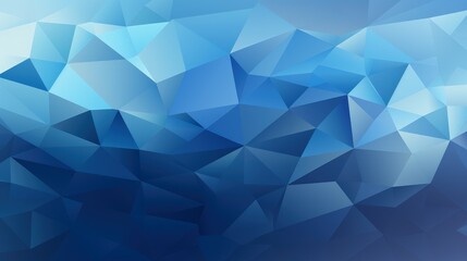 Fototapeta premium A geometric abstract background featuring various shades of blue, suitable for digital design and visual projects.