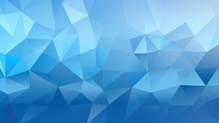 Obraz premium A smooth gradient of blue triangular shapes creating a modern abstract background.